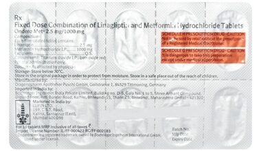Ondero Met 2.5/1000mg Tablet 10'S
