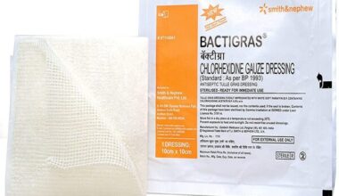 Smith & Nephew Bactigras Chlorhexidine Gauze Dressing (10 cm x 10 cm)