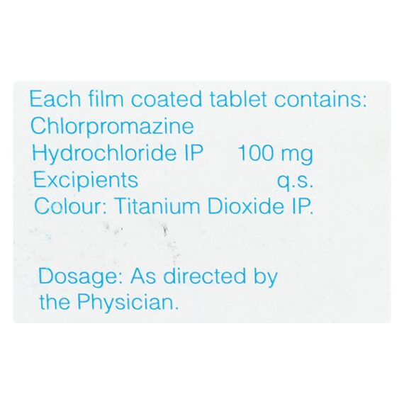 Chlorpromazine 100mg Tablet 10'S - Image 3