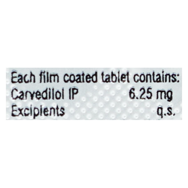 Cardivas 6.25mg Tablet 10'S - Image 3