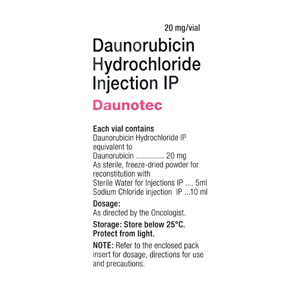 Daunotec 20mg Injection 1'S - Image 2