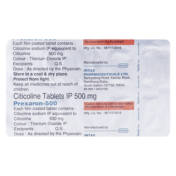Prexaron 500mg Tablet 10'S - Image 3