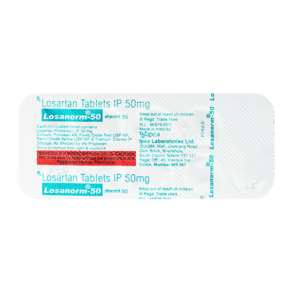 Losanorm 50mg Tablet 10'S