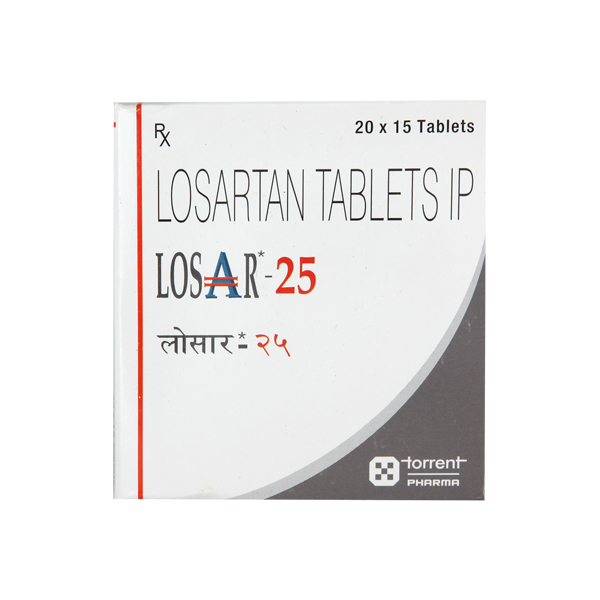 Losar 25mg Tablet 15'S