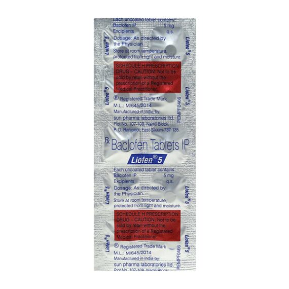 Liofen 5mg Tablet 10'S - Image 3