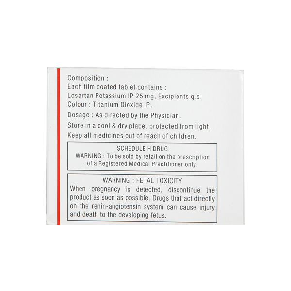 Losar 25mg Tablet 15'S - Image 2