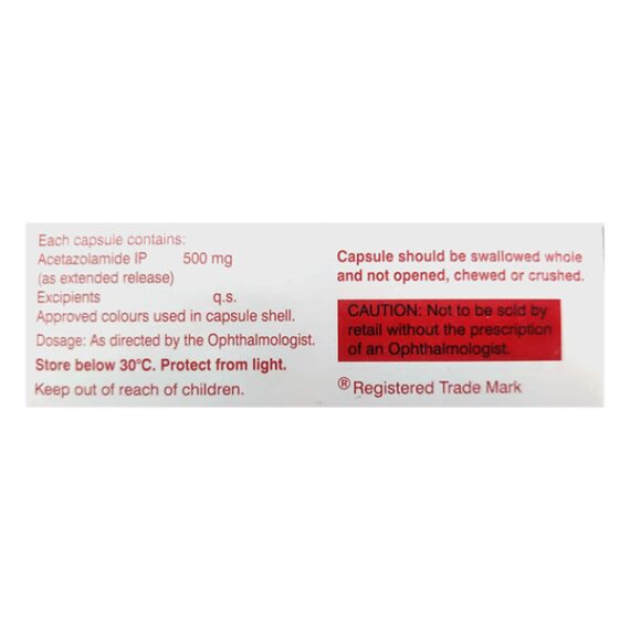 DIAMOX ER 500 Capsule 15's - Image 2