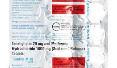 TENEBITE M 20/1000mg Tablet 15's