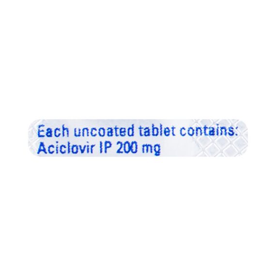 Zovirax 200mg Tablet 5'S - Image 3