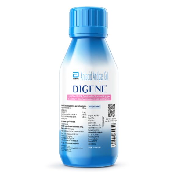Digene Acidity & Gas Relief Gel - Mint Flavour 200 ml - Image 2