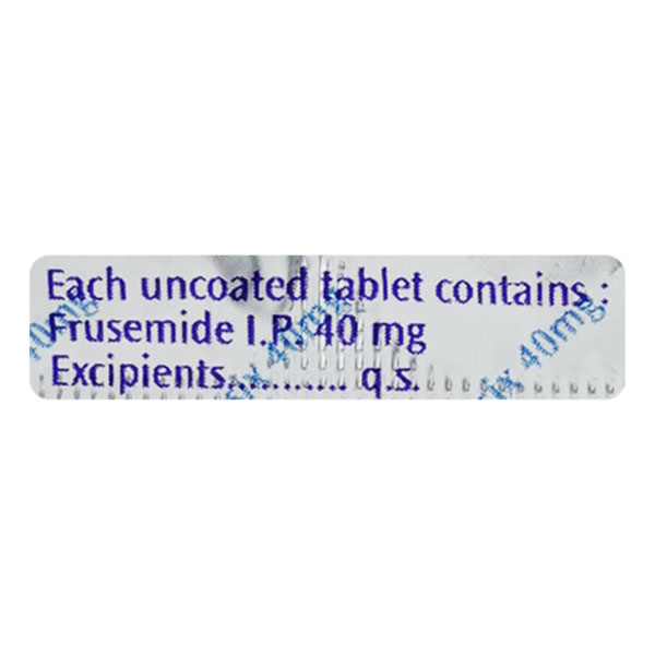 Lasix 40mg Tablet 15'S - Image 2