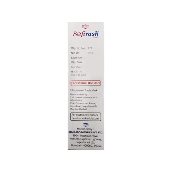 SOFIRASH Cream 30gm - Image 2