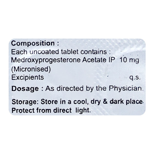 MEDROX 10 MG Tablet 10's - Image 2
