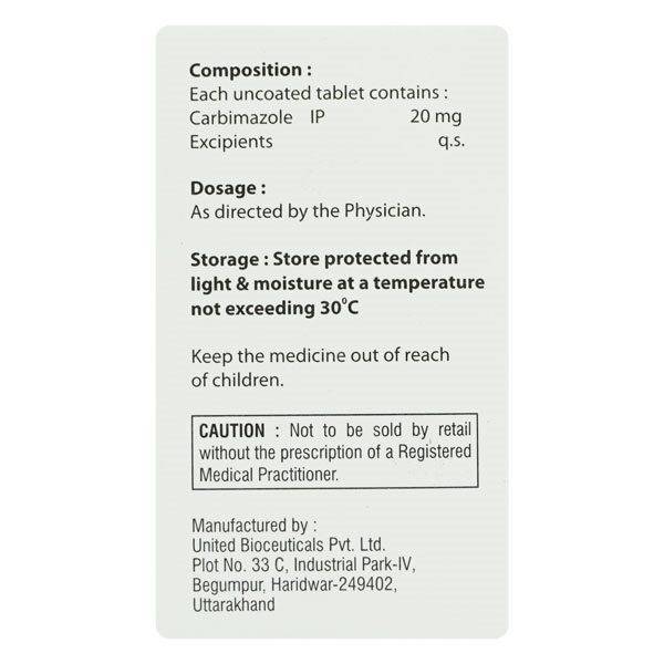 CARBIROSE 20 Tablet 100's - Image 2