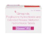 Gemer P 1mg Tablet 10'S