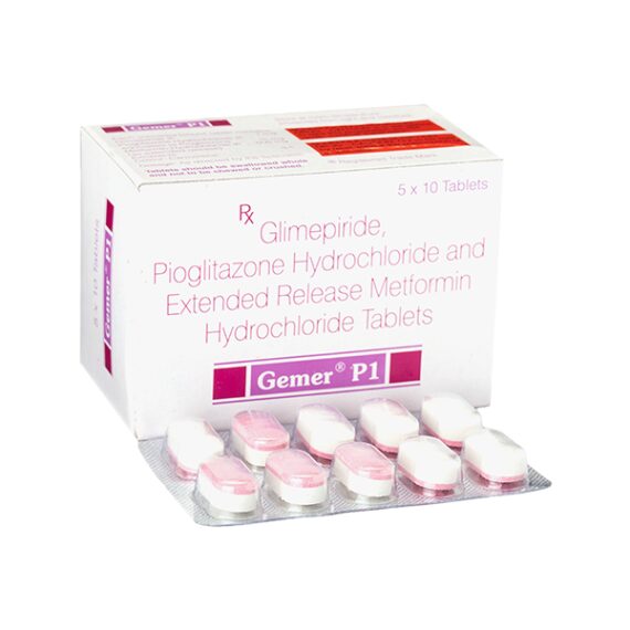 Gemer P 1mg Tablet 10'S - Image 3