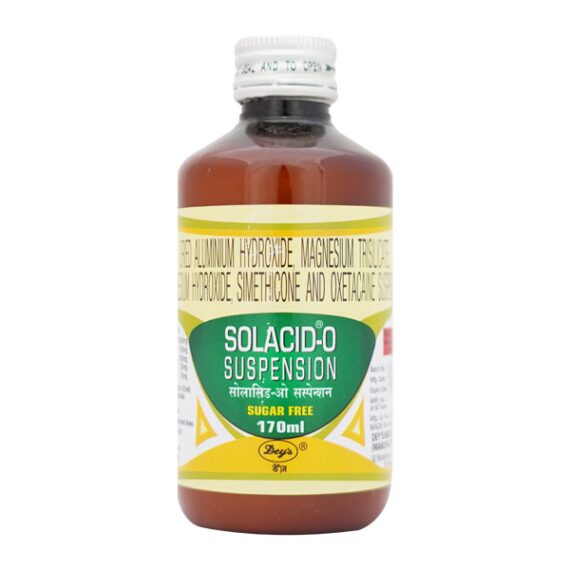 Solacid O sugar free Suspension 170ml