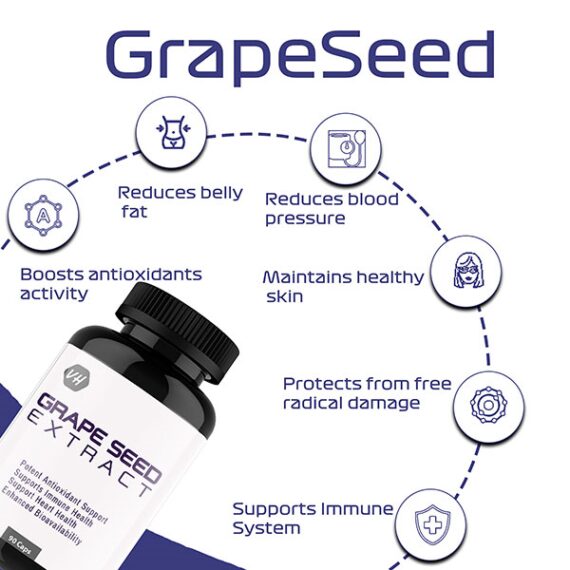 Vitaminhaat Grape Seed Extract Capsule 90's - Image 2