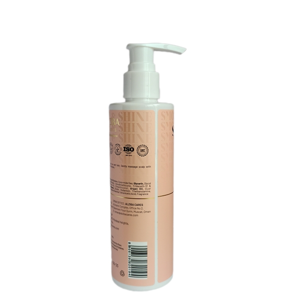 Alziba Cares Smooth & Shine With Argan Oil & Glycerin Shampoo + Conditioner 200 ml - Image 3