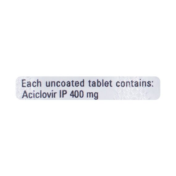 Zovirax 400mg Tablet 10'S - Image 3