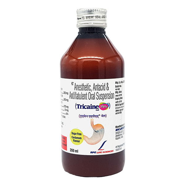 TRICAINE MPS SUGAR FREE CARDAMOM FLAVOUR Gel(Oral) 200ml