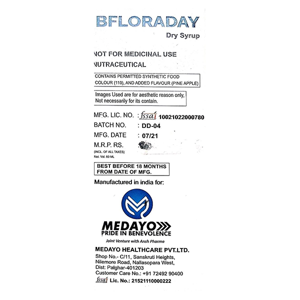 Bfloraday Dry Syrup - Orange Flavour 60 ml - Image 2